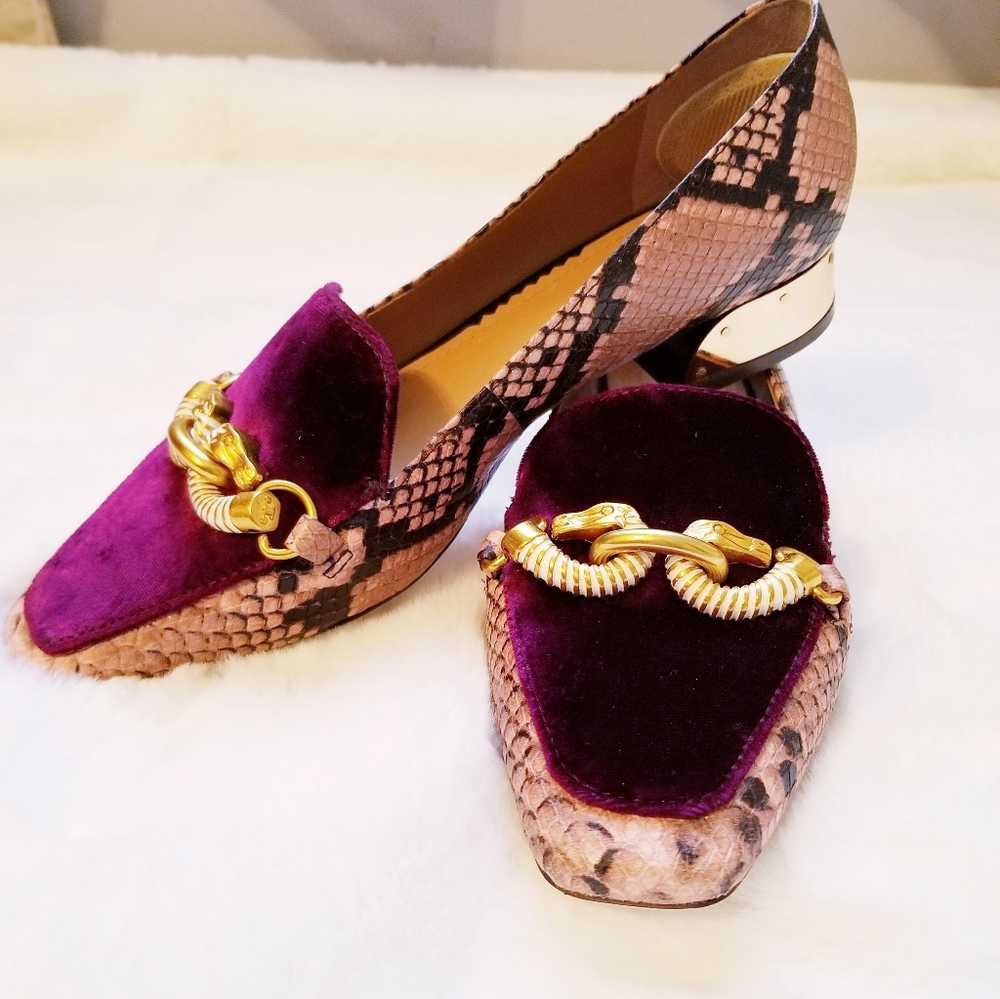 Tory Burch Jessa Velvet Loafer Shoe